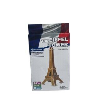 The Eiffel Tower 3-D Model by Hedstrom no glue or tools ages 7+ 20 pieces